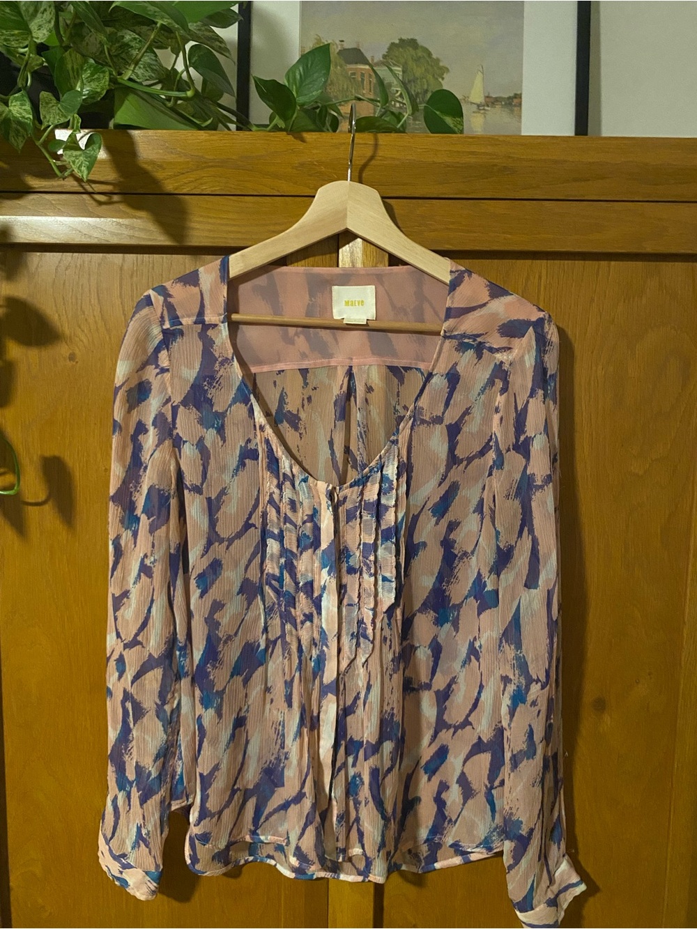 Maeve silk boho blouse
